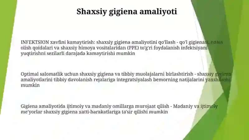 Bemorlarni Shaxsiy Gigiyenasi Va Tibbiy Muolajalarini Amalga Oshirish 2