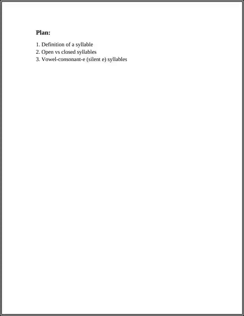 TYPES OF SYLLABLES 2