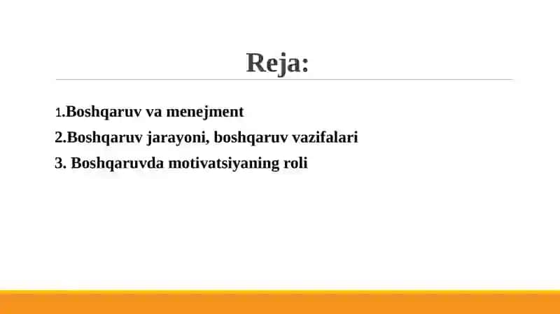 Menejmentning nazariy asoslari 2