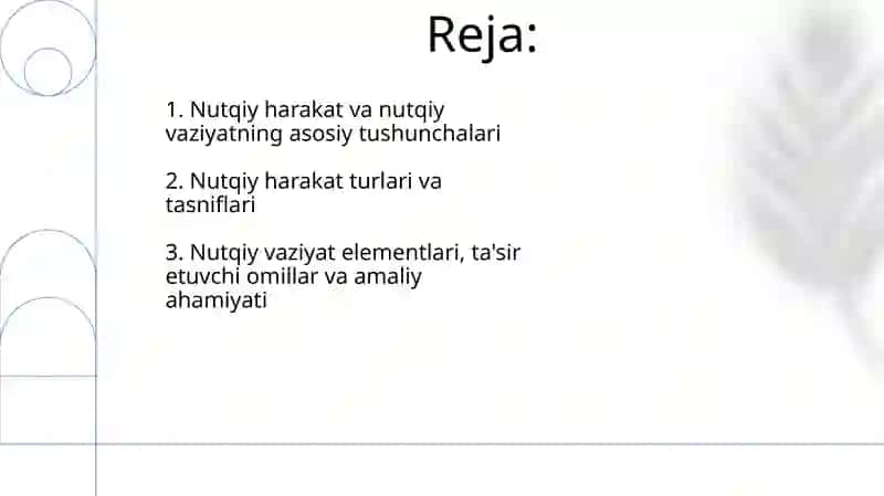 Nutqiy harakat va nutqiy vaziyat 2
