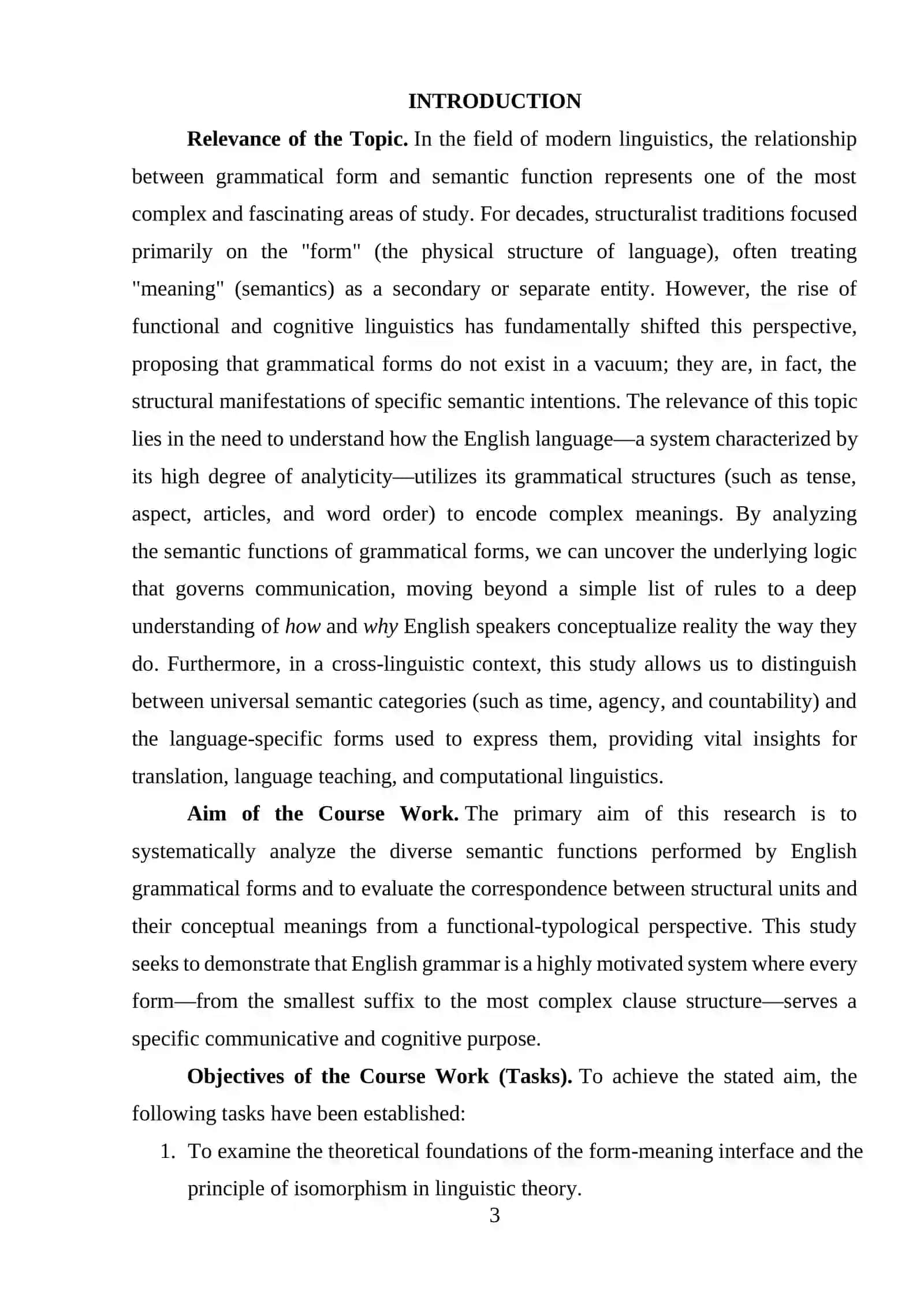 Semantic Functions of Grammatical Forms 2
