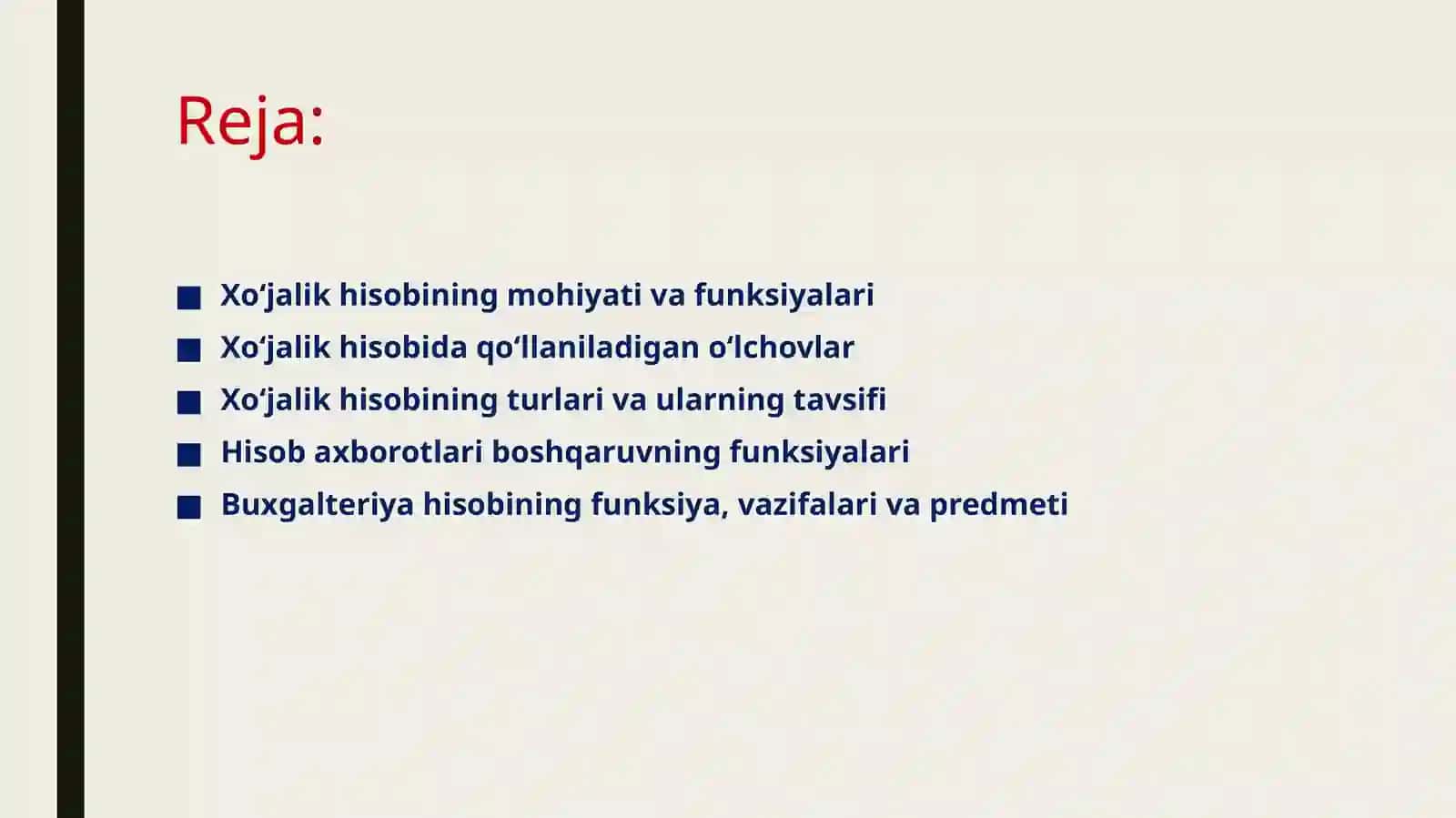 BUXGALTERIYA HISOBIGA KIRISH FANINING PREDMETI VA METODI 2