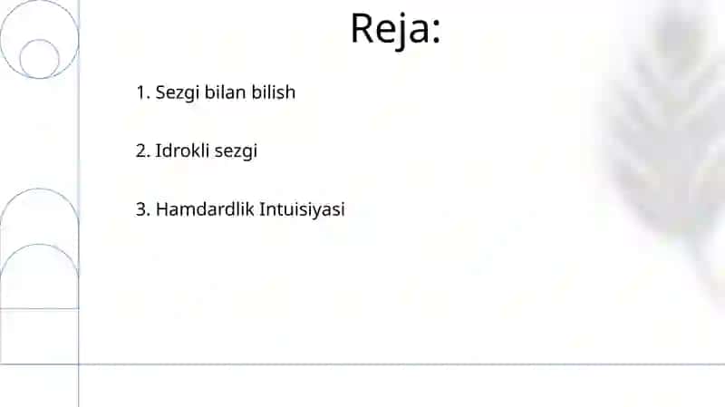 Sezgi turlari va uning qonuniyatlari 2