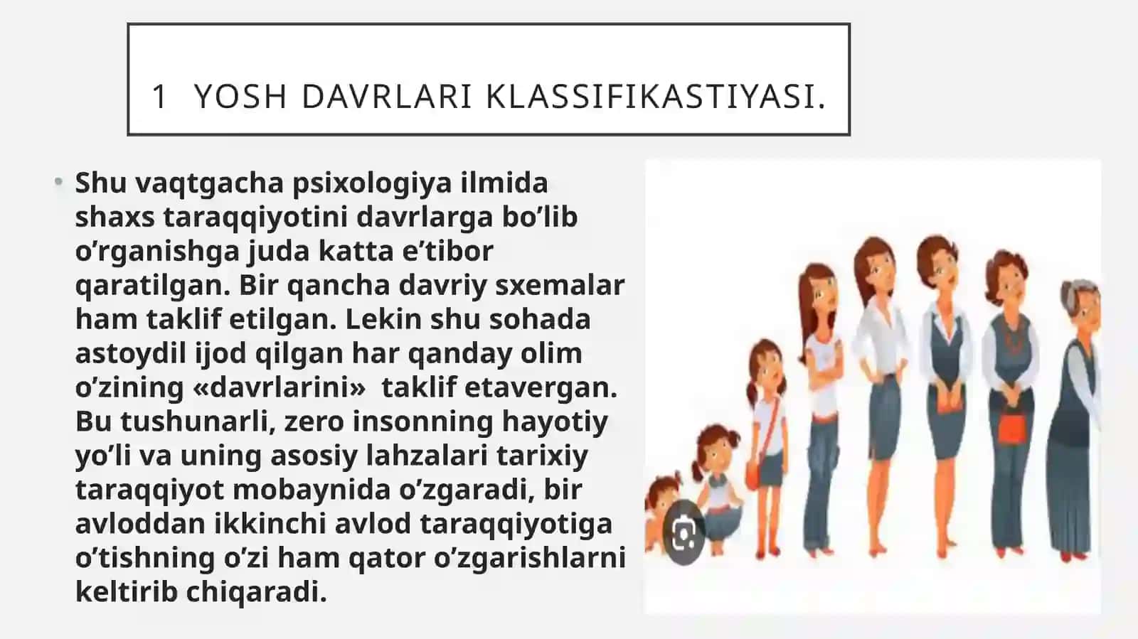 Yosh davrlari klasifikatsiyasi 2