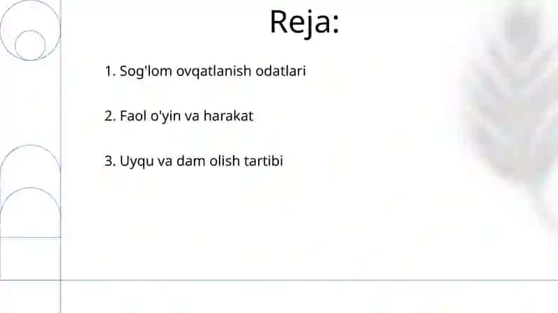 Sog'lom turmush tarzi 2