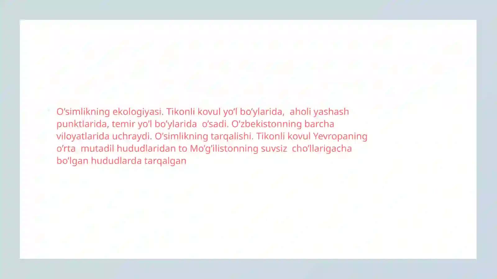 Kovul o‘simligining shifobaxshligi va yetishtirish agrotexnologiyasi 2