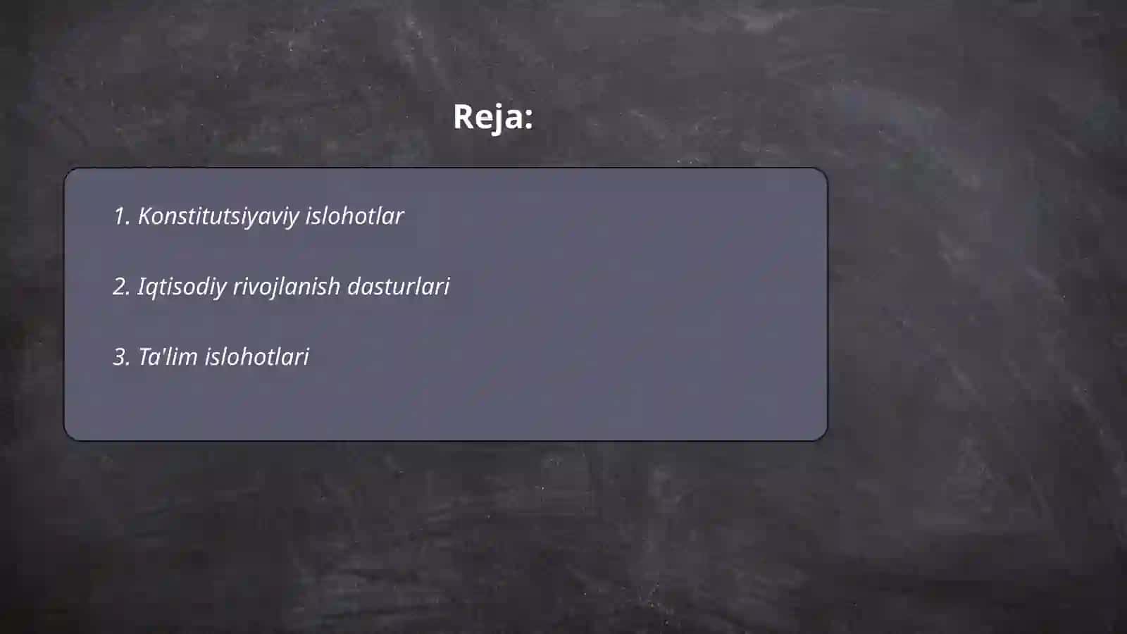 Konstitutsiyaviy islohotlar 2