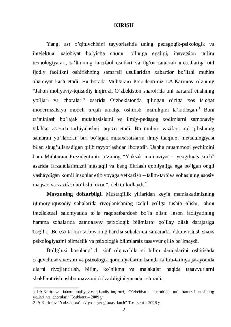 SHAKLNI IDROK ETISH: YAXLIT YONDASHUV 2