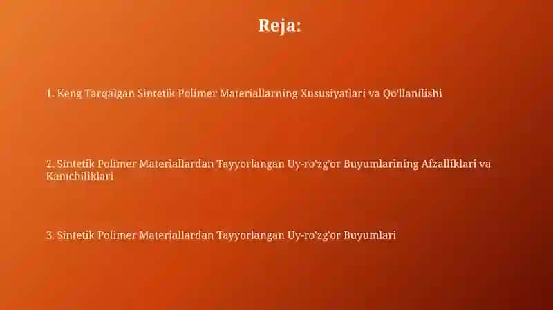 Sintetik Polimer Materiallar 2