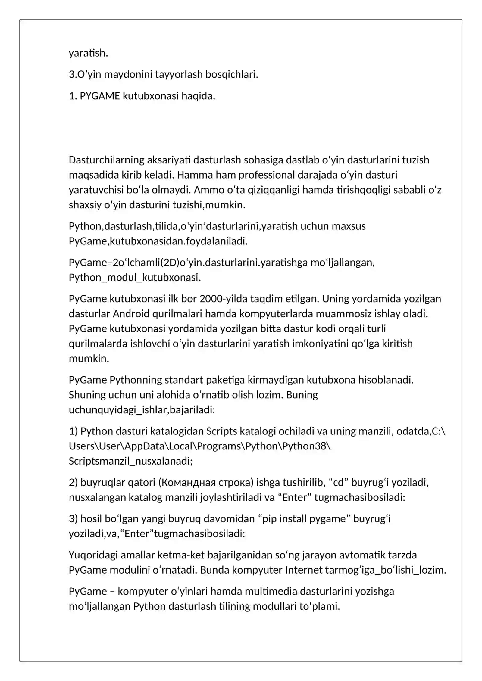 Zamonaviy dasturlash tili 2