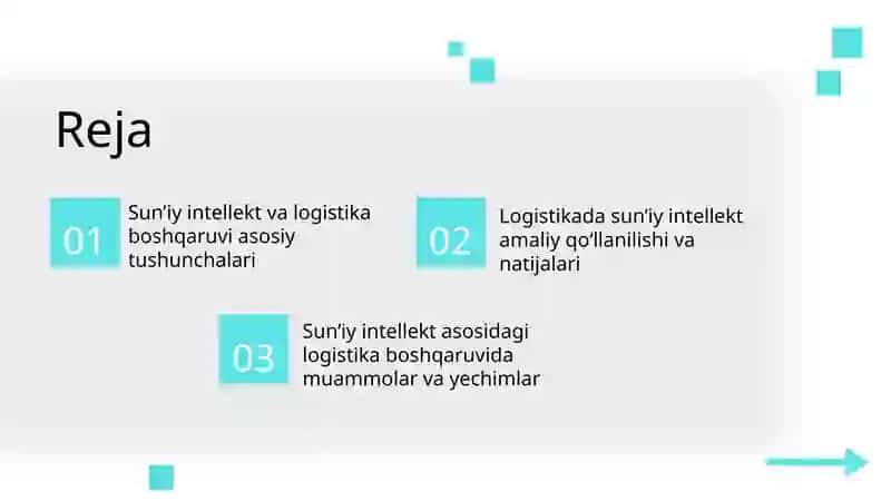 Sun’iy intellekt asosida logistika boshqaruvi 2