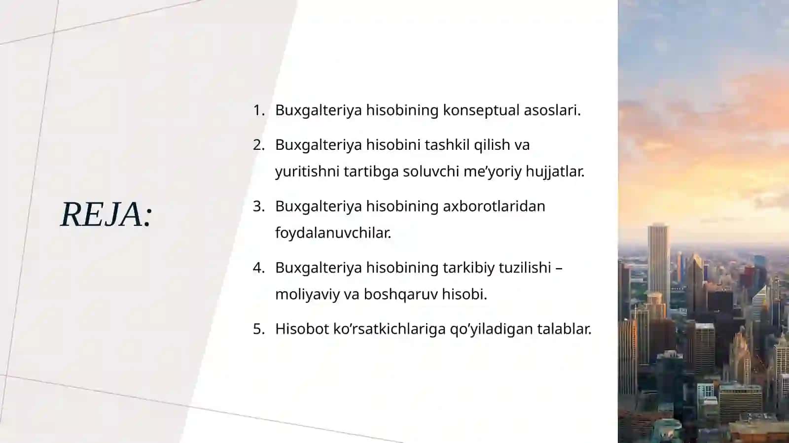 MOLIYAVIY HISOB FANINING PREDMETI, TADQIQOT USULLARI 2