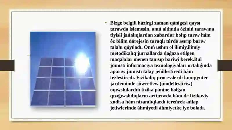 Quyash fotoelektrlik elementleri ham modulleri 2