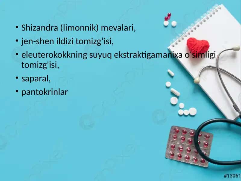 Organizmning umumiy tonusini oshiruvchi moddalar 2