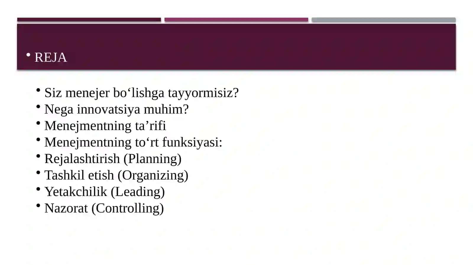 Menejmentning metodologik asoslari 2
