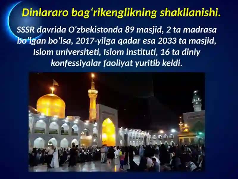 O‘zbekistonda konfessiyalararo munosabatlar 2