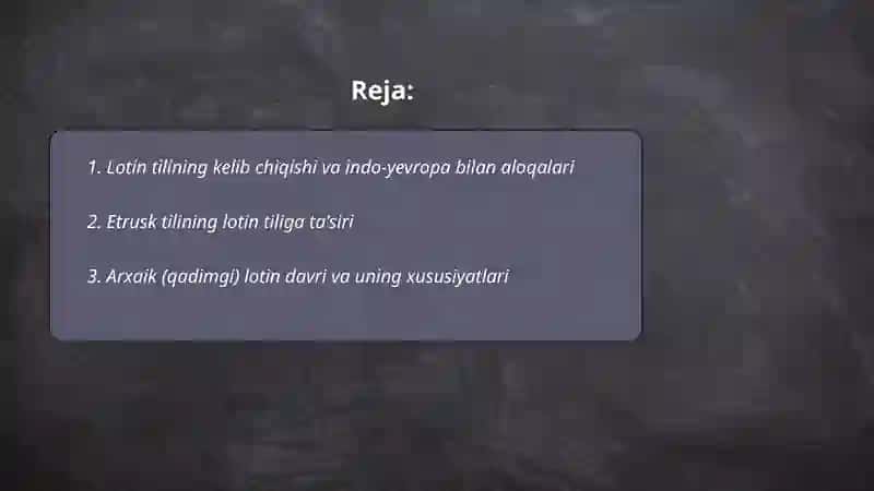 Lotin tili tarixi 2