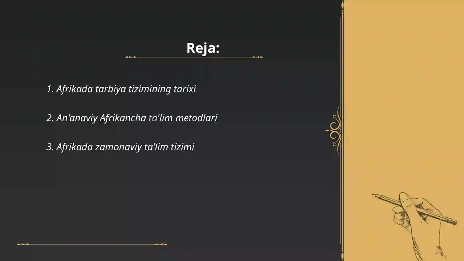 Afrikada talim muommolari va tarbiya jarayonlari 2
