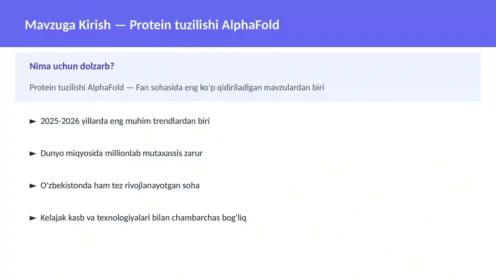 Protein tuzilishi AlphaFold 2