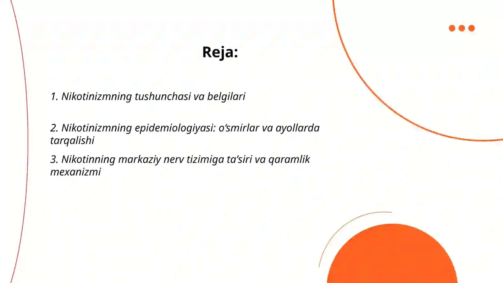 Nikotinizm va uning asoratlari. Nikotinizmning o‘smirlar va ayollar organizmiga ta’siri 2