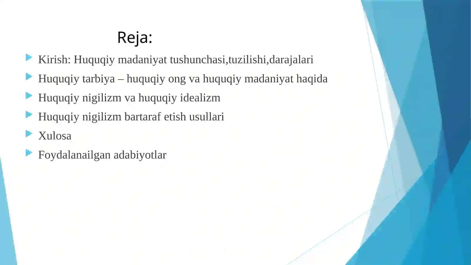 HUQUQIY MADANIYAT VA UNING HUQUQ FALSAFASIDAGI O`RNI 2