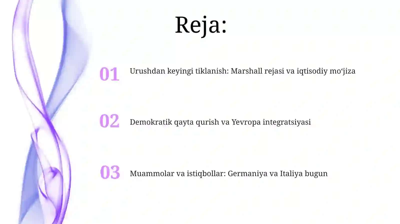 Urushdan keyingi tiklanish: Marshall rejasi va iqtisodiy mo‘jiza 2
