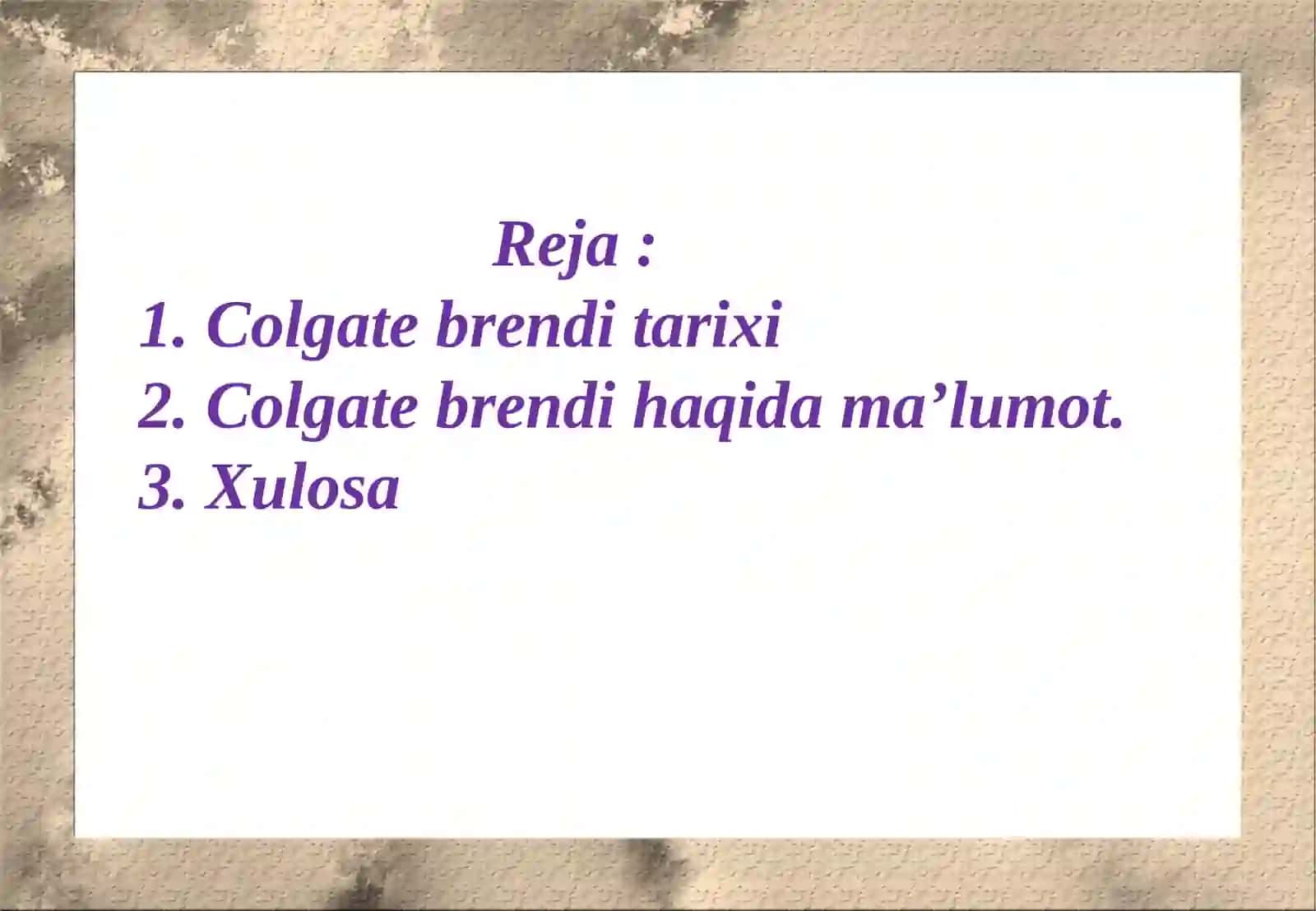 Colgate BRENDI 2