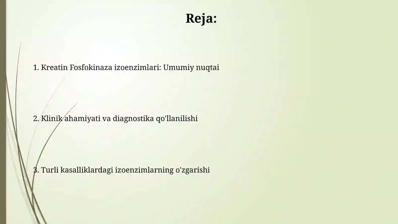 Kreatin fosfokinazaning izo shakllari va ularni aniqlashning klinikadagi ahamiyati 2