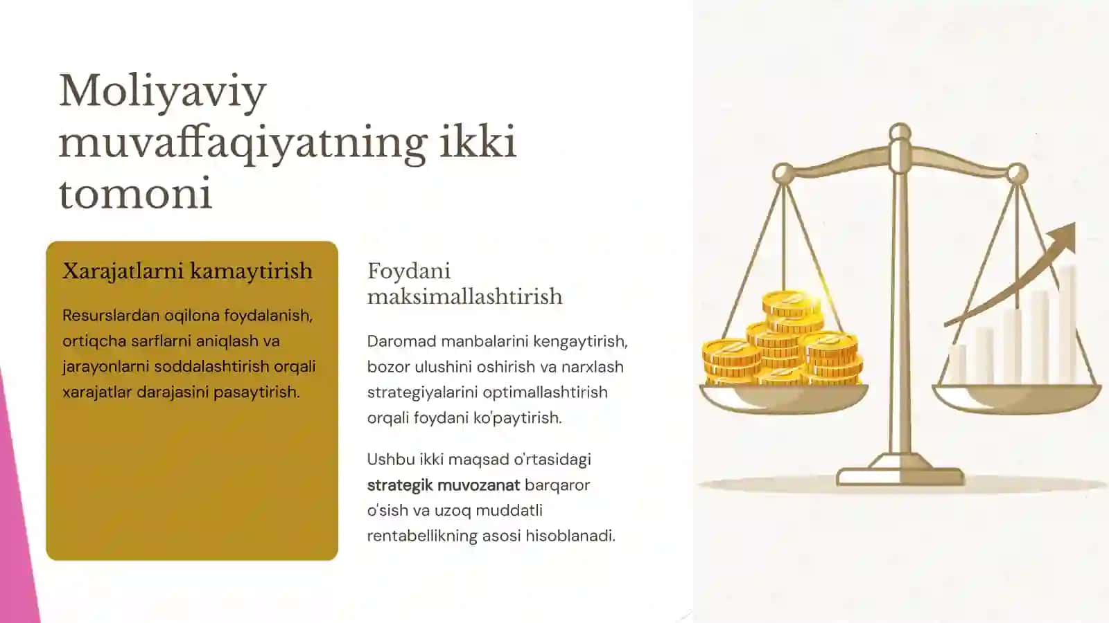 Xarajatlar va foydalanishni moliyaviy muvaffaqiyatga olib keling 2
