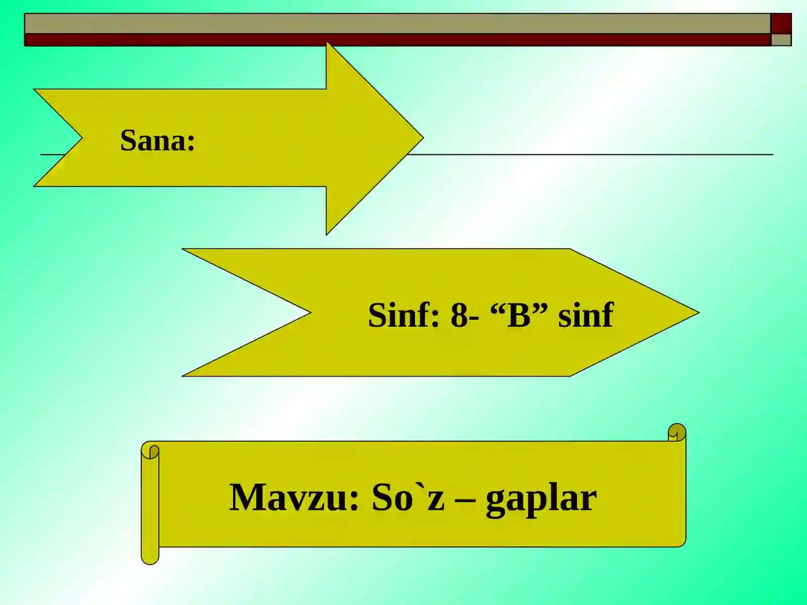 So'z - gaplar 2