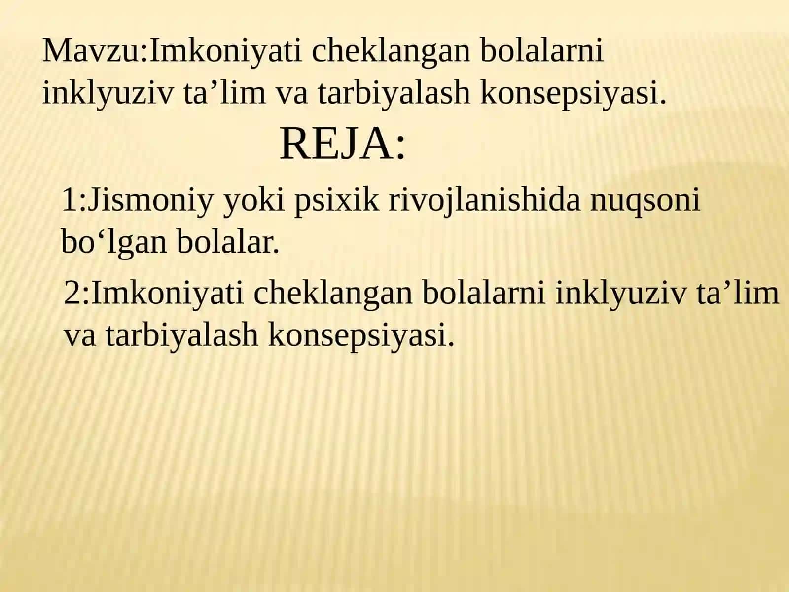 Imkoniyat cheklangan bolalarni inklyuziv ta'lim va tarbiyalash konsepsiyasi 2