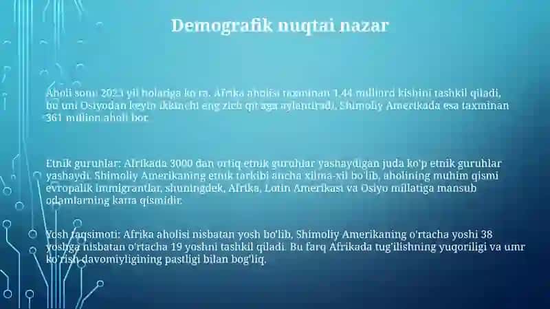 Amerika Va Afrika Xalqlari 2