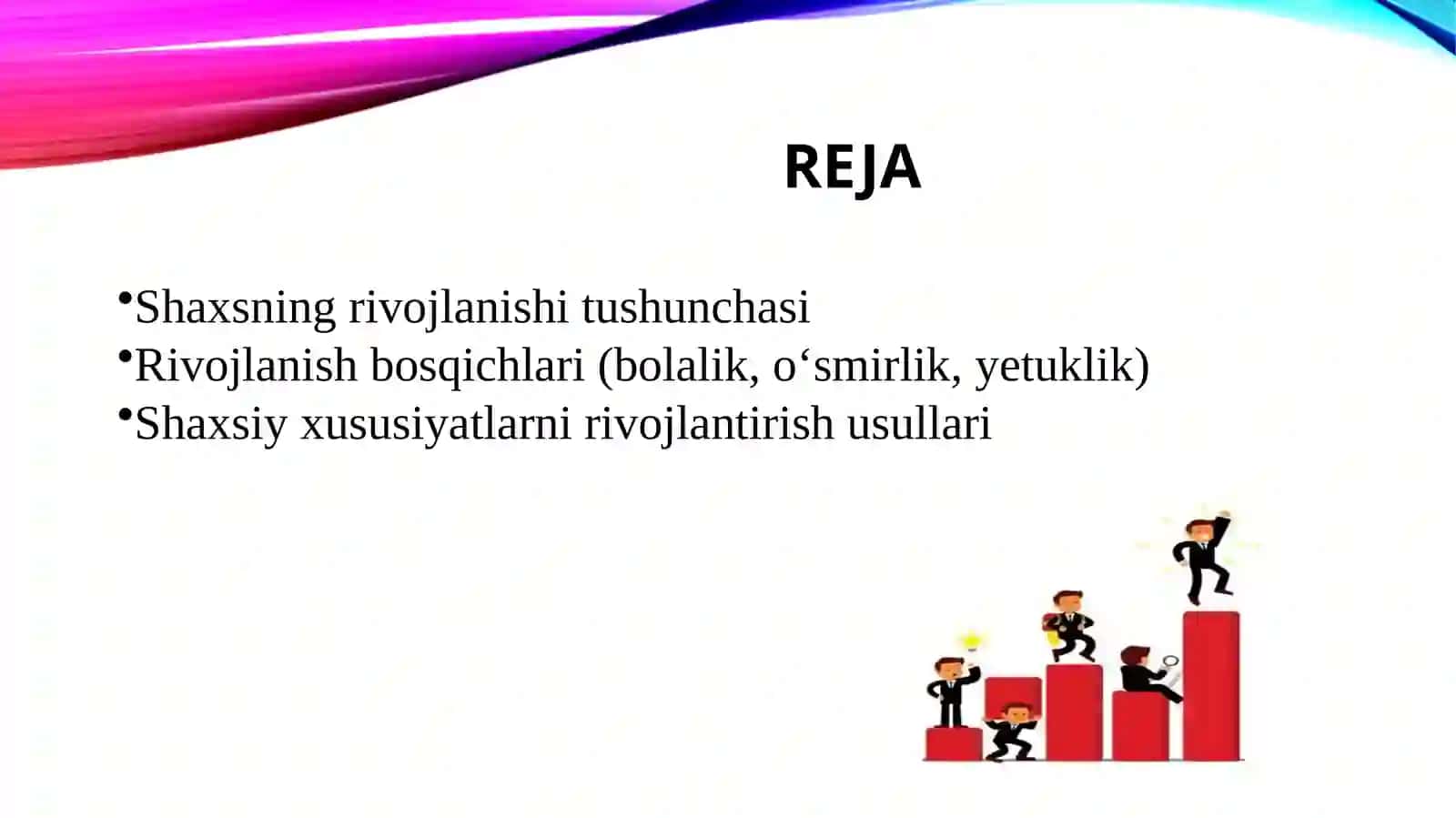 Shaxsning rivojlanishi 2