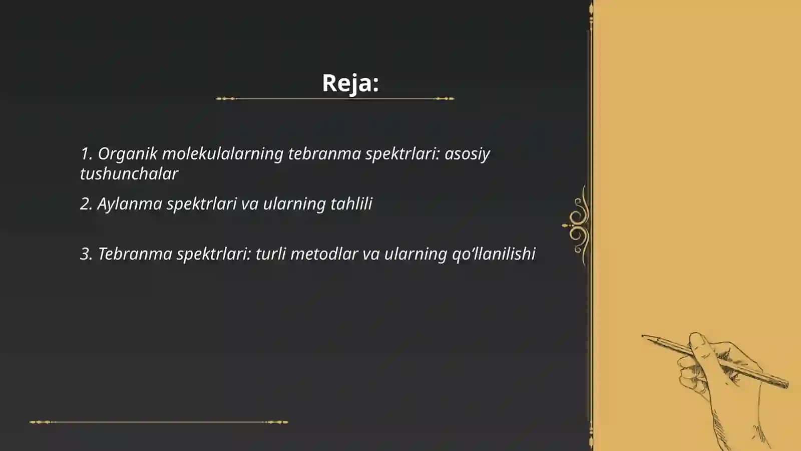 Organik Molekulalarni Tebranma Va Aylana Spektrlari 2