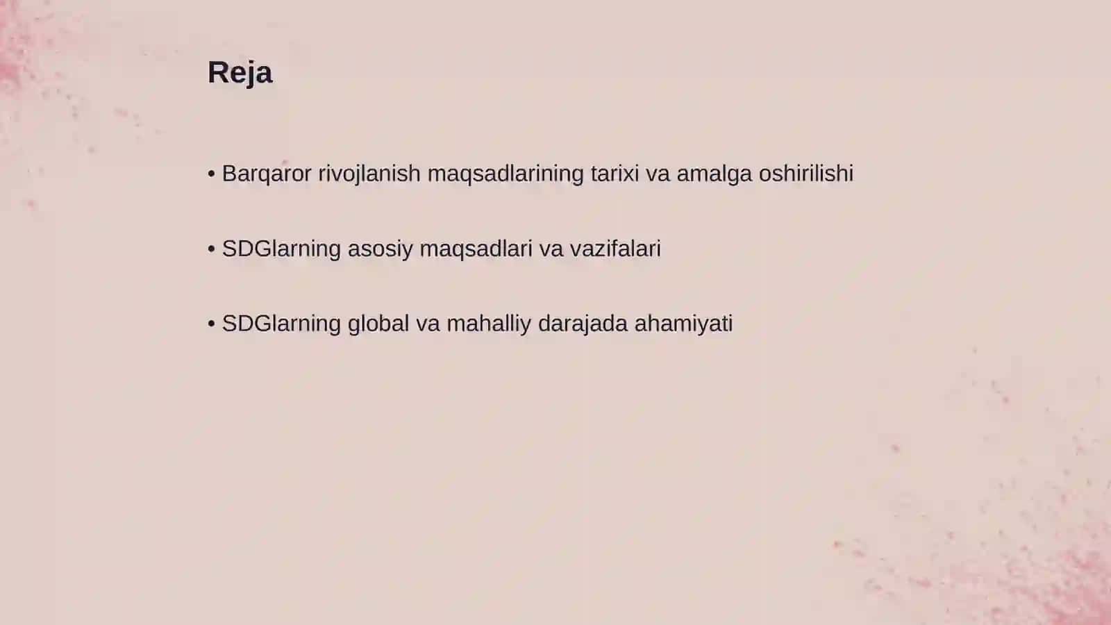 BMTning Barqaror rivojlanish maqsadlari (SDGs) mohiyati va erishish strategiyalari 2