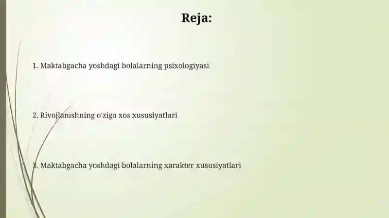 Maktabgacha yoshdagi bolalarning psixologik xususiyatlari 2