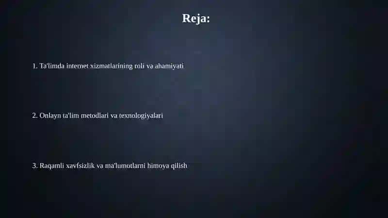 Ta'limda Internet Xizmatlaridan Foydalanish 2