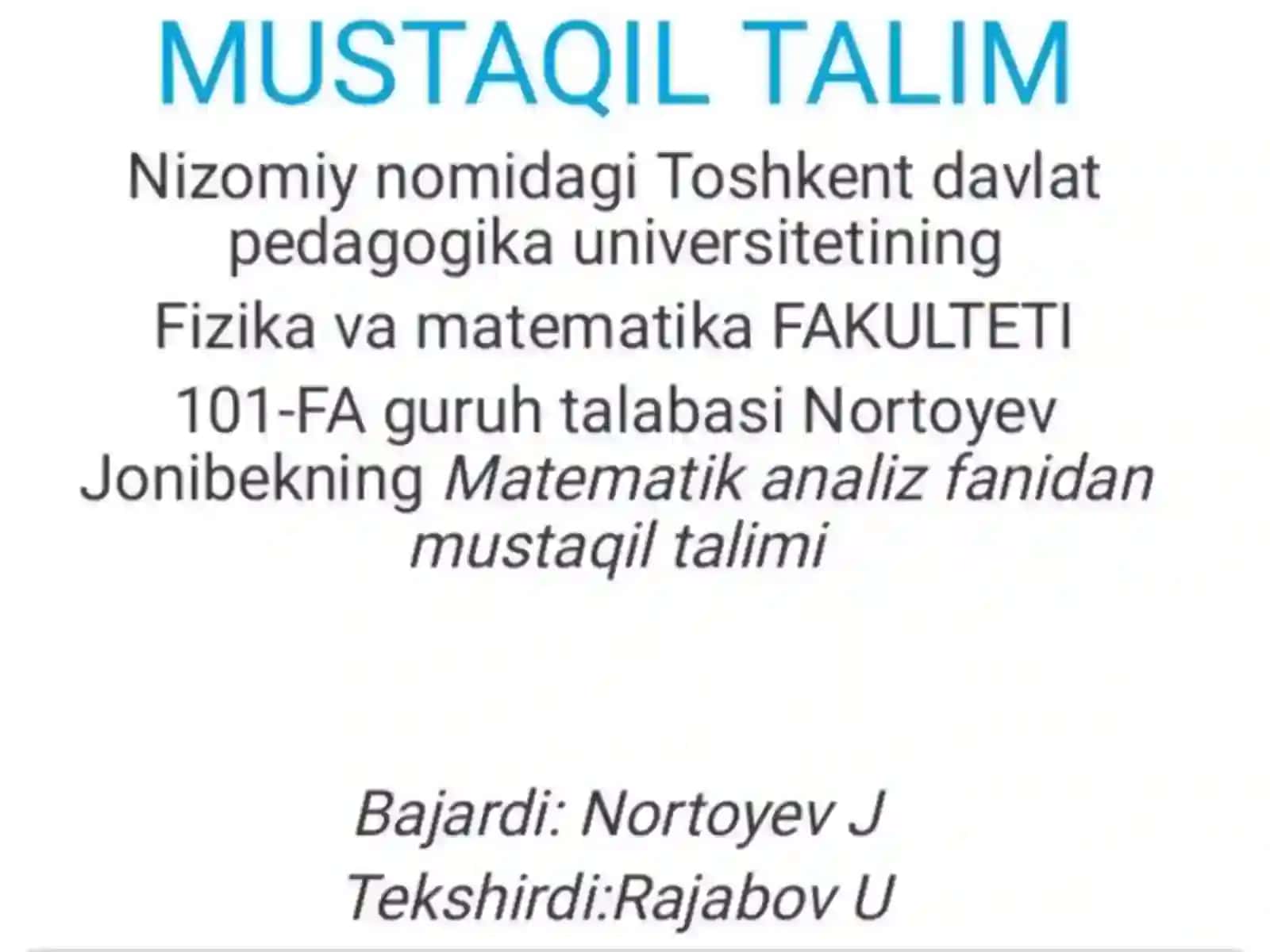 Darajali qator xossalari 2