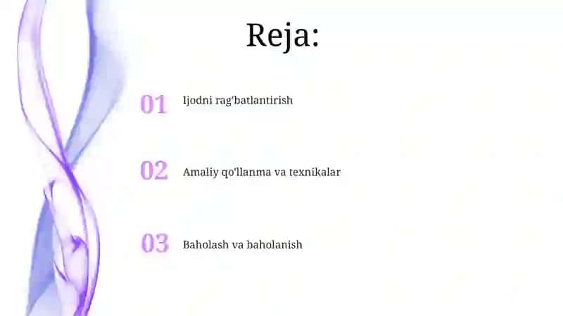 Tasviriy faoliyat mashgʻulotlarini loyihalashtirish 2