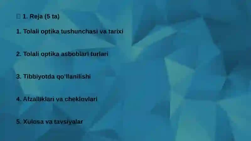 Tolali optika asboblarining tibbiyotdagi ahamiyati 2