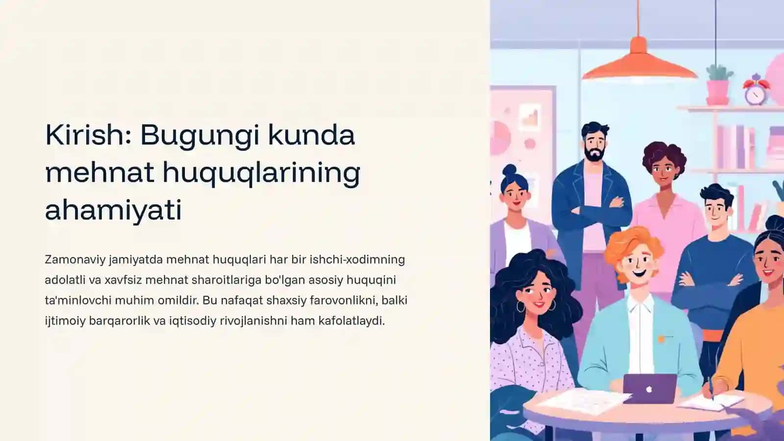 Mehnat muhofazasi va Mehnat nizolari Ishchilar huquqlari himoyasi 2