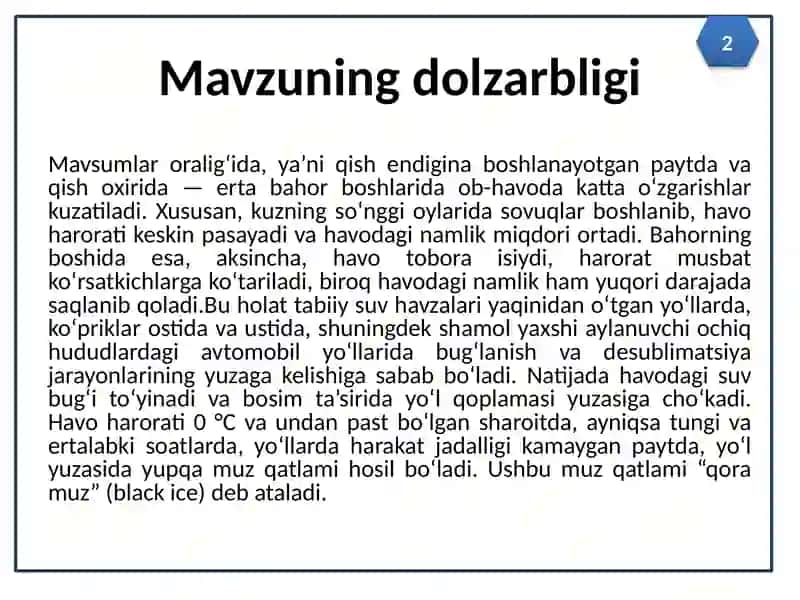 INTELLEKTUAL TRANSPORT TIZIMLARI ORQALI HARAKAT XAVFSIZLIGINI OSHIRISH 2
