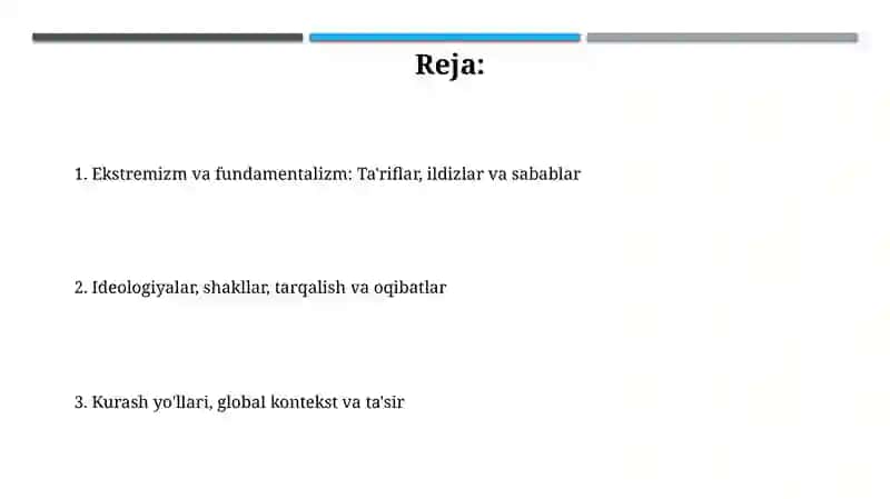 Ekstremizm va fundamentalizm 2