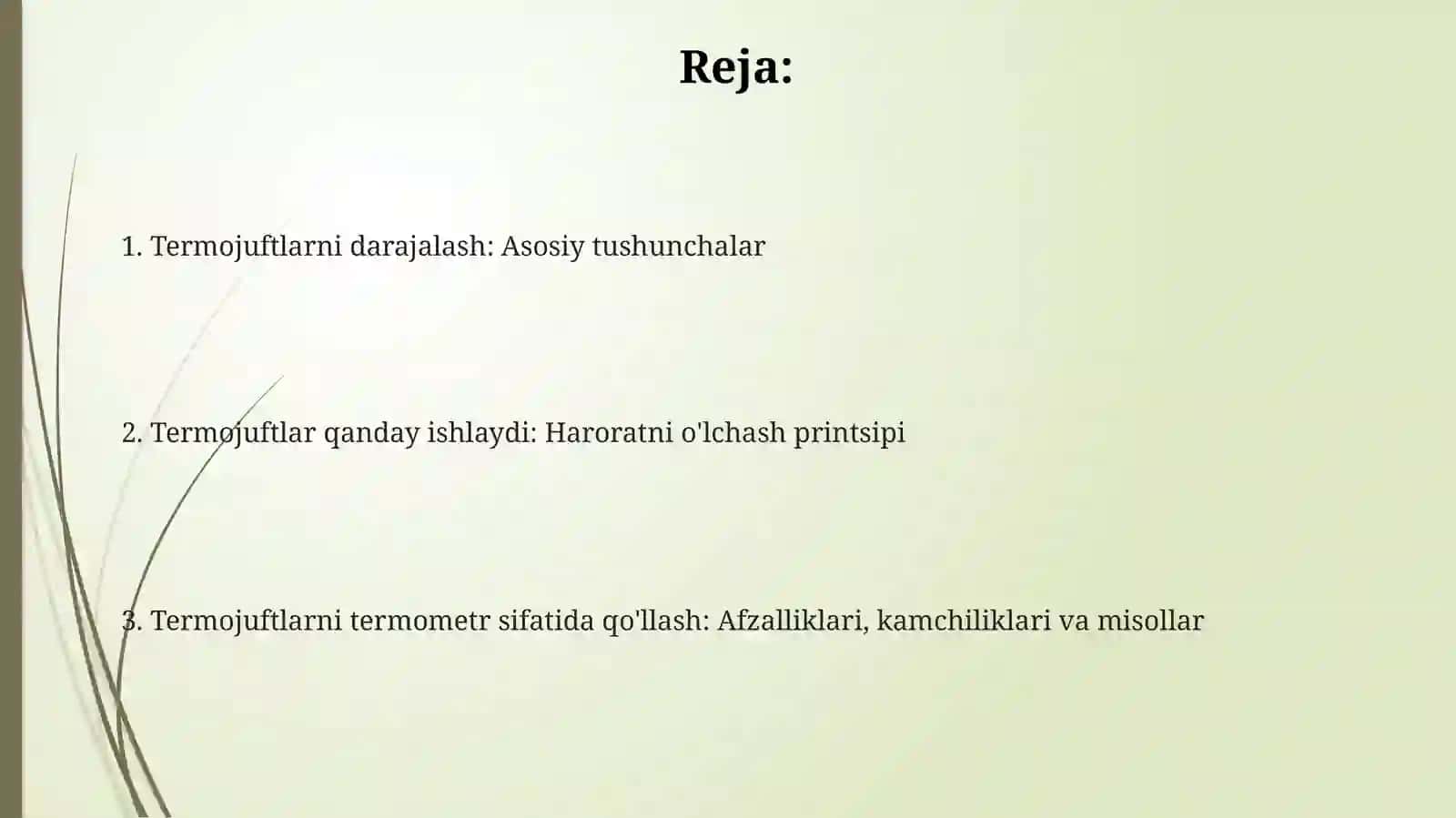 Termojuftni darajalash va undan termometr sifatida foydalanishni o'rganish 2