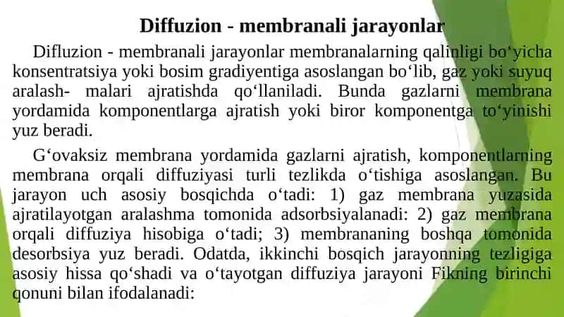 MEMBRANALARNI TOZALASH USULLARI 2