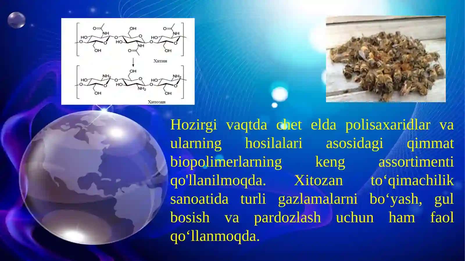 Aralash matolarni yarim uzluksiz usul bilan bo'yash jarayonida xitozandan foydalanish 2