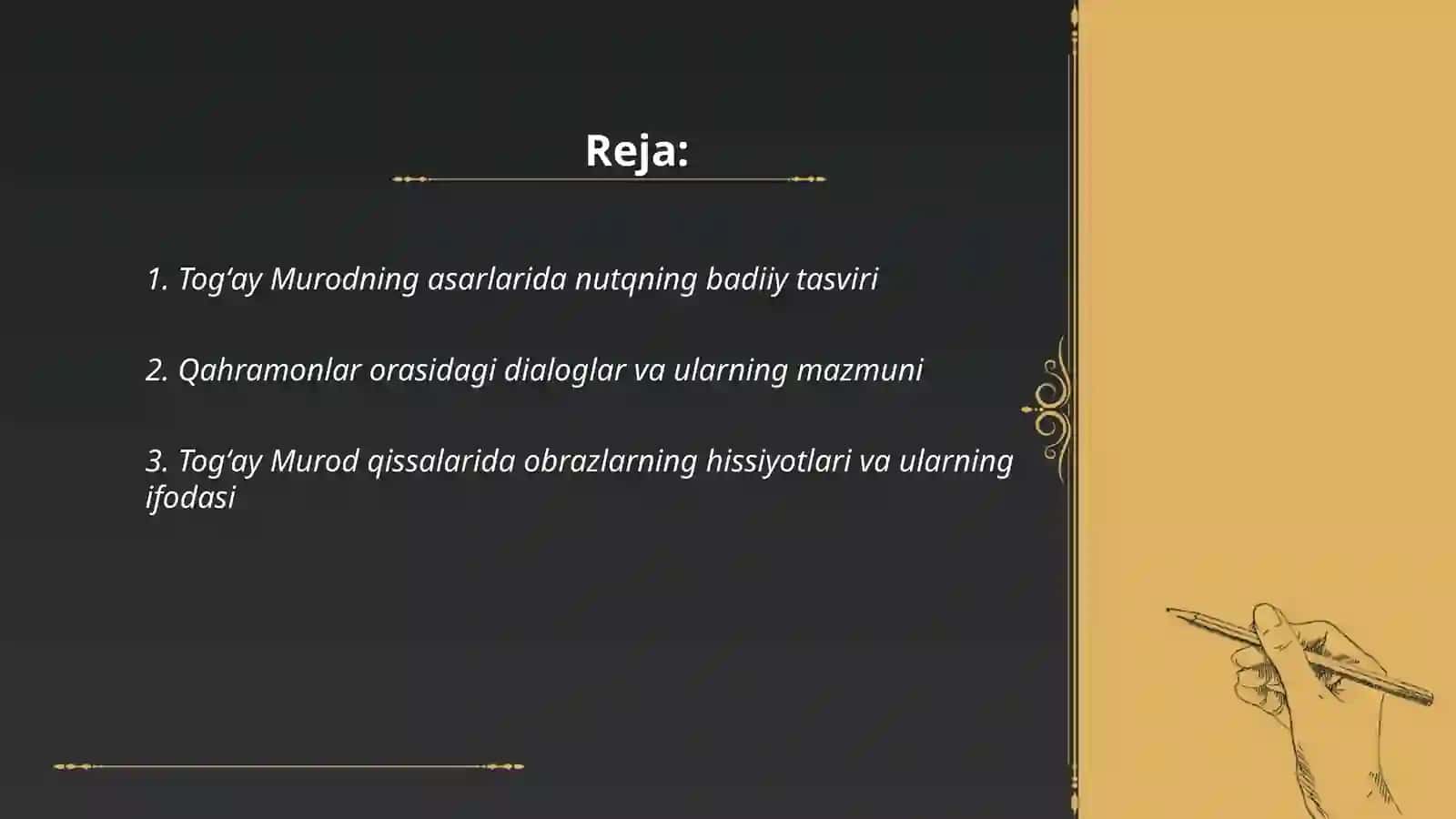 Togʻay Murodning qissalarida nutq mahorati 2