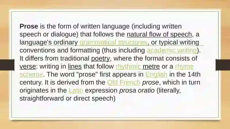 Prose 2