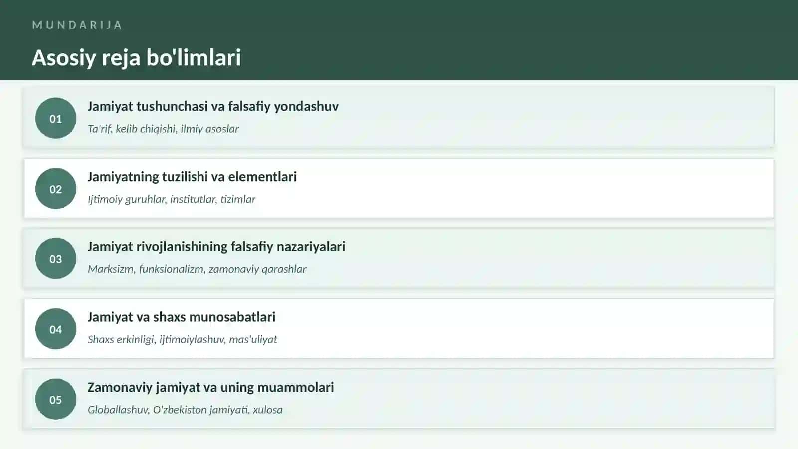 Jamiyatning Falsafiy Tahlili 2