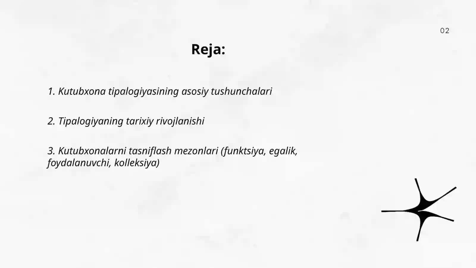 Kutubxonalar tipalogiyasi (umumiy tavsifi) 2